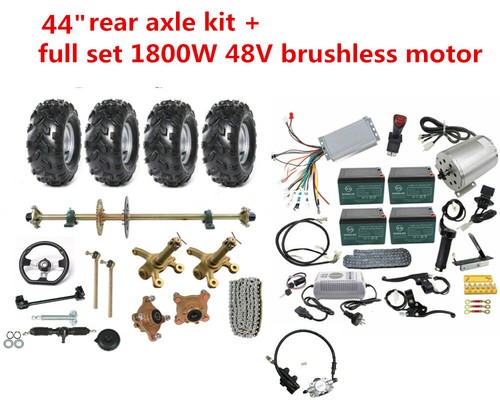 Kart rear axle - axle, 8"